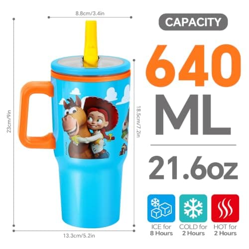 Toy Story 640mL Double Walled Vacuum Insulated Tumbler with Straw & Handle — view 2