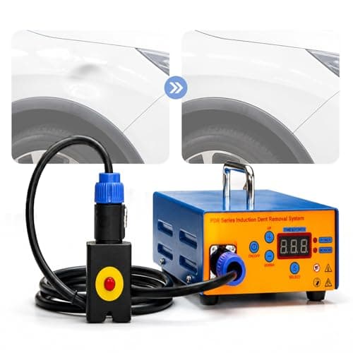 Magnetic Induction Dent Puller Paintless Repair Kit 1380W with Smart Digital Display Portable Suitcase for Auto Repair and Garages