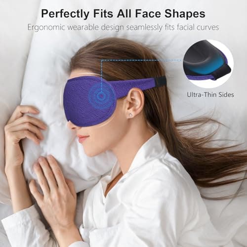 Gritin 100% Blackout Sleep Masks for Women & Men - Zero Eye Pressure Mask — view 4