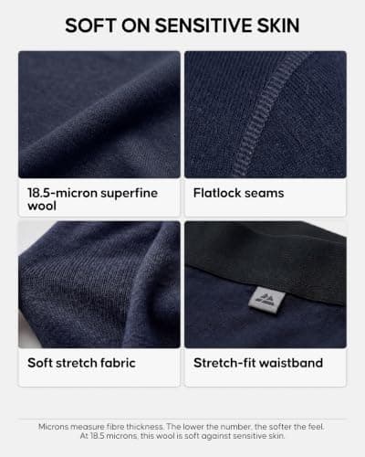 DANISH ENDURANCE Merino Wool Base Layers Women, Midweight 180 GSM, Offwhite, M — view 4