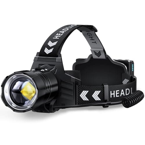 FINICO Rechargeable LED Red Ligh Head Torch High Lumens Super Bright