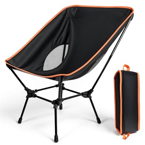 Rgaden Lightweight Folding Camping Chair with Breathable Mesh, for Backpacking, Beach, And Outdoor Adventures