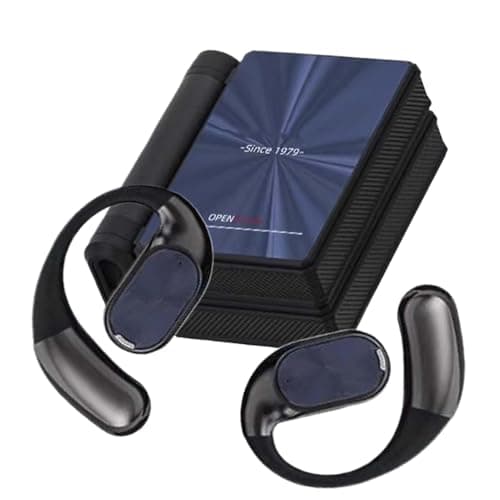Over Ear Earbuds - Double-Fold Case Headset,Double-Fold Case Noise Cancelling Wireless Phone Earbuds,for Home, Study, Playing Games, Sports, Workout, Gym, Work, Music