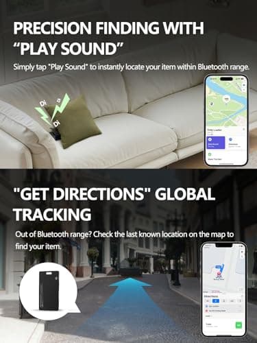 Lmrbelec Wallet Tracker Card for Apple & Android - 2 Pack — view 3