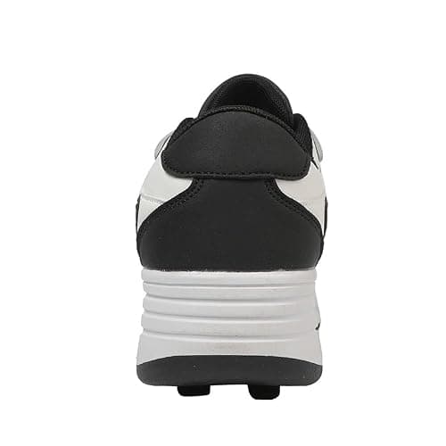 Mateju Kids Roller Skate Shoes for Boys Girls, Skateboarding Skates Outdoor Parkour Shoes Retractable 4 Wheels Unisex Teenager Children Sports Walking Running Sneakers Shoes Black — view 4