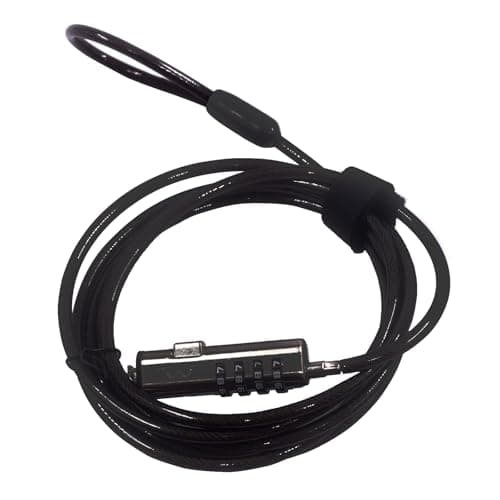 Ewent Security Cable with Combination Lock,Universal Security Cable for Notebooks,Laptops,PCs,Projectors,Tablet and Smartphone,Durable Steel Combination Security Cable with NANO Slots, 1.8 M LongCable