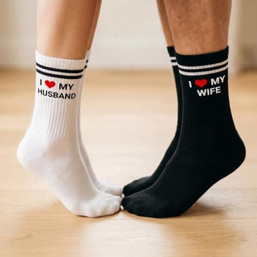 RUHSNJK Couple Socks Set - Mr and Mrs Wedding Gifts — view 5