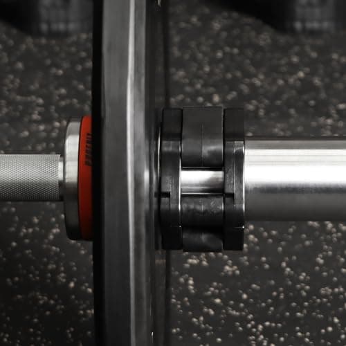Phoenix Fitness Barbell Clamps - Pair of 1” or 2” Olympic Bar Collars for Weightlifting Bars - Set of 2 Heavy-Duty Barbell Clips - Quick Release Clamps for Home & Gym Training - Black, 2-inch — view 4
