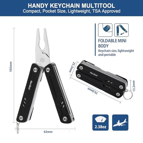 NexTool TSA Mini Sailor Lite Keychain Bladeless Multitool — view 2
