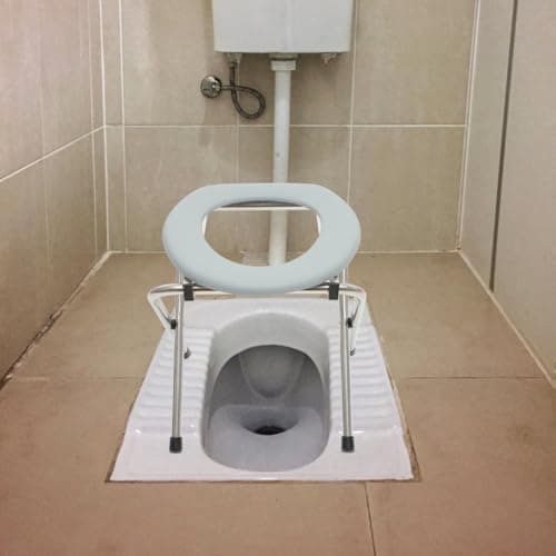 Healeved Portable Folding Toilet Stool Chair Lightweight Foldable Commode for Elderly Pregnant Women Indoor and Outdoor Use Easy to Clean and Store — view 5