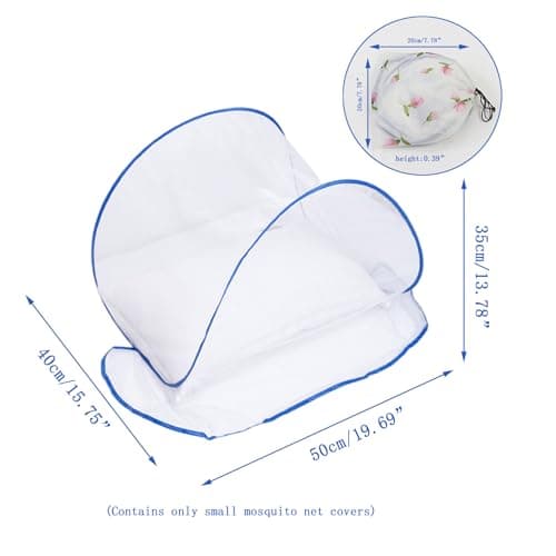 Faroby Portable Mosquito Head Net, Mini Foldable Mosquito Net Up Travel for Bed — view 4