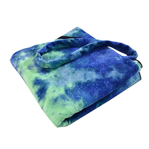 LIKEUDO Portable Pool Beach Sun Lounger Cover Pockets Microfiber Towel Travel Lounge Chair Cover Towels Sunbed Pockets Microfiber Towel Quick Dry Covers (green) — view 4