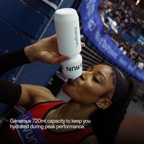 Puresport Sports Bottle, Matte White 720ml Leak-Proof Water Bottle — view 2