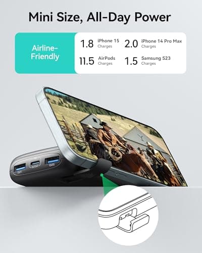 INIU Power Bank, Smallest 10000mAh 22.5W Fast Charging USB Portable Charger — view 5