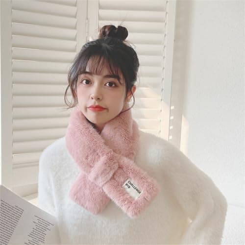 Limtula Y2k Scarf Winter Plush Scarf Teenager Dopamine Look Casual Travel Shopping Taking Photo for Teen Winter for Men for Women Cold Weather Men Plush — view 6