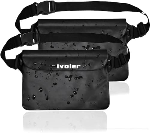 ivoler Waterproof Pouch Bag 2 Pack, Dry Bag Bum Waist Pack for Swimming