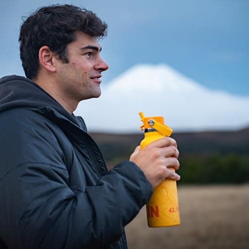Sparrow Insulated Water Bottle 750ml FlipFlow Metal Drinks Bottle Straw — view 5