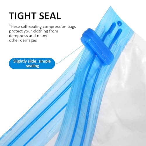 9 Pcs Roll up Compression Bags for Shirts and Scarves — view 3