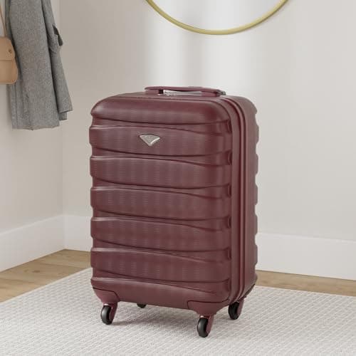 Flight Knight 55x35x25 Cabin Luggage for KML,Carry On Suitcase Approved for 35 Airlines, EasyJet, Maximum Size for Air France - Lightweight Small Durable Cabin Bag, ABS Hard Shell, Hand Luggage — view 2