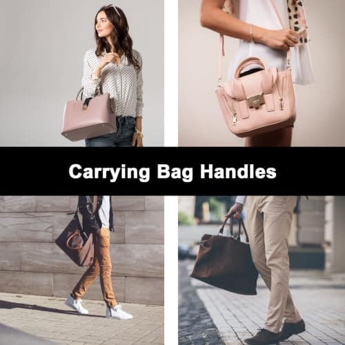 TOYANDONA 4pcs Artificial Bamboo Handbag Handles Rings Plastic Replacement for DIY Bag Accessories Eco-Friendly Imitation Bamboo Color and Black Practical Handbag Handle Repair Kit — view 5