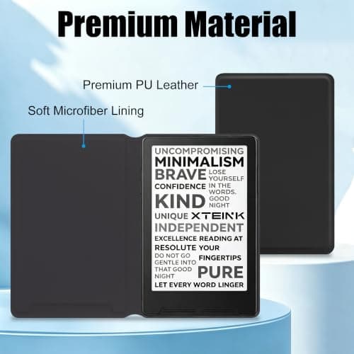 Tiorecime Magnetic Case for Xteink X4 4.3 Inch E-Book Reader, Ultra Thin Lightweight All-Around Scratch Resistant Magnetic Closure Protective Cover Compatible with Xteink X4 E-Reader, Black — view 3