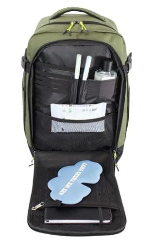 Fashion by Purdashian Ryanair Cabin Bag 40x20x25 | Maximum Cabin Suitcase | Ryanair Carry On Backpack Underseat CabinBag | Carry on Luggage for Men Women | Travel Bag Backpack (Green - Design 2) — view 6