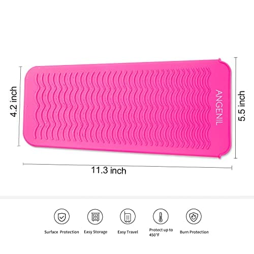 ANGENIL Heat Mat Pouch Titanium Flat Iron Curling Crimper Tools Food Grade — view 4