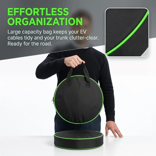 ROVENLIFEGO EV Charging Cable Bag, Black — view 3