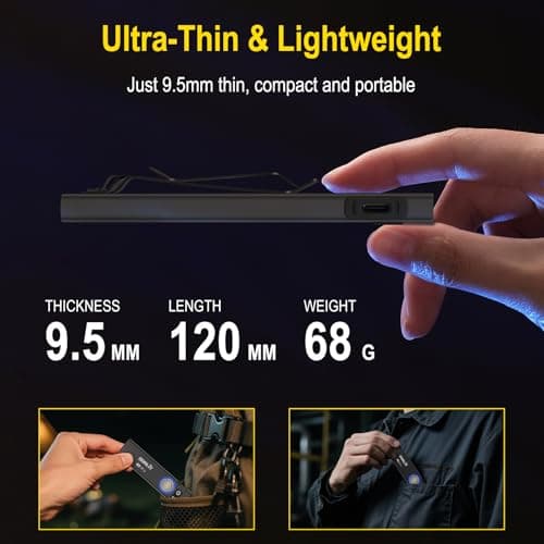 BORUIT U8 EDC Value Pack Torch, 650LM USB-C Rechargeable Flashlight — view 5