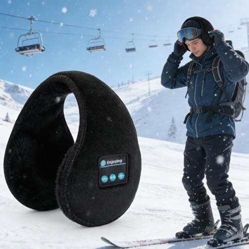 Wireless Earmuffs Winter Warm Adjustable Wireless Unisex Headphones — view 3