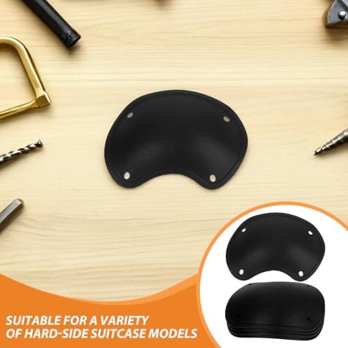 Abaodam 12pcs Lightweight Abs Luggage Corner Guards Shockproof Suitcase Edge Protectors for Hard Cases Travel Bag Reinforcement with Bumper Design Easy Installation Packing Corner Repair — view 3