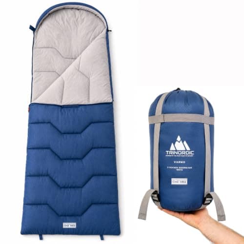 Trinordic 3-Season Camping Sleeping Bag – Rectangular for Adults