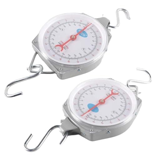 Ausi Hanging Scale, Portable Weighing Scale with Hooks, Heavy Duty Spring Scales, 200kg/440lbs, Grey — view 2