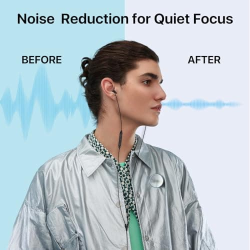 Hearprotek 1 Pair Sleep Headphones, Noise Cancelling Earbuds with Microphone, USB C Silicone Earbuds for, Android,Perfect for Sleeping, Snoring, Travel, Meditation, Relaxation — view 3