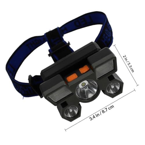 PACKOVE Rechargeable LED Headlamp with 300m Beam for Fishing Hiking — view 2