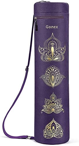 Gonex Yoga Mat Bag, Full-Zip Mat Carrier, Purple