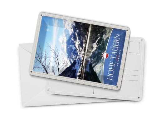 Femer Tin Postcard Travel 10 x 14 cm High Tauern Winter Holiday Snow Winter Sign — view 4
