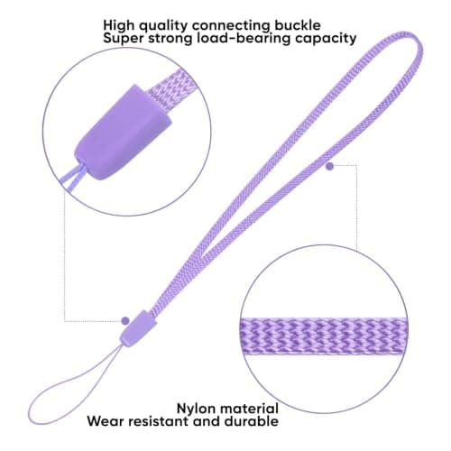 Mobile Phone Wrist Strap Lanyard - 10 Pack Short Nylon Hand Wrist Straps — view 3