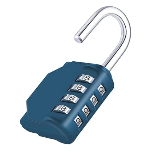 ZHEGE Combination Padlock for Locker, Code Padlock Outdoor (Peacock Blue)