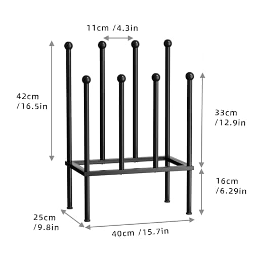 pickpiff Free Standing Shoe Racks - Black Metal Boot Rack, Shoe Organizer for Dorm Room, Closet, Entryway, Bedroom, Patio Outdoor, Hallway, Black Shoe Rack Organizer, Shoe Storage Fit for 4 Pairs — view 5