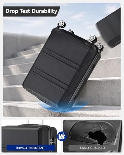 Kono Large Suitcase Lightweight ABS+PC Hard Shell 28 inch Checked Luggage — view 5