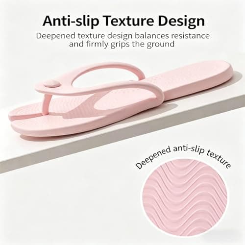 Bronvaulta Foldable Slippers, Water Friendly Design, Lightweight, Black M — view 5