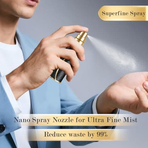 Perfume Refillable Atomizer 10mL Perfume Spray Bottle Leather Material — view 2