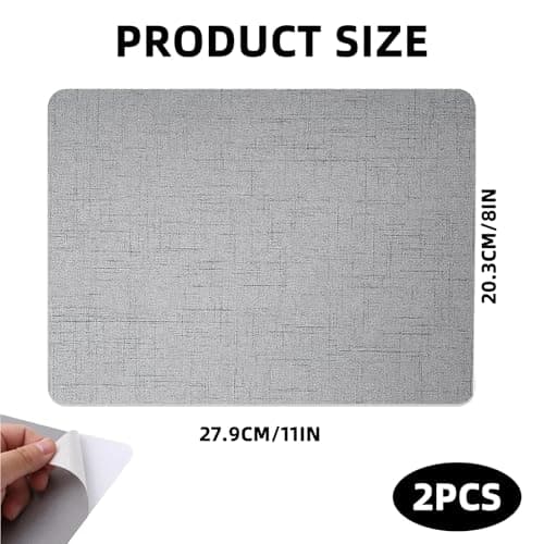 2 PCS Canvas Repair Patches,Waterproof Self-Adhesive Fabric Repair Kit for Sofas, Tents, Furniture, Car Seats, Lounge Chairs, Awnings（Grey） — view 2