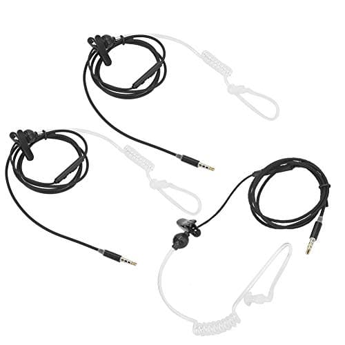 In-Ear Noise Reduction Headphones 3 Pack with Mic for Mobile Phone, Black — view 3