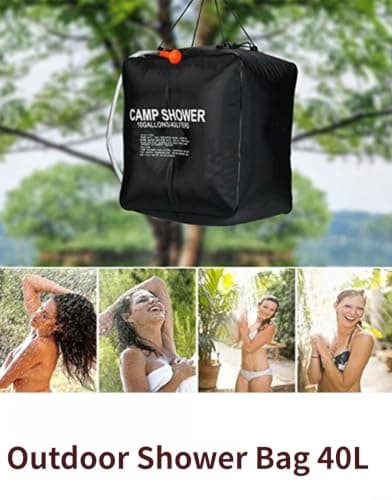 FACULX Portable Outdoor Shower Bag for Camping Hiking Backpacking — view 6