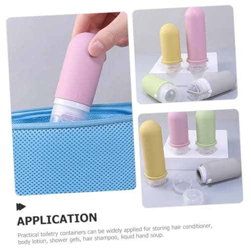 4pcs 60ml Leak Proof Silicone Travel Size Bottles — view 3