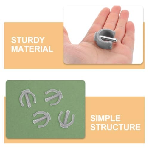 4pcs Walking Stick Clip C Shape Clamp Pin Locks for Walker Cane — view 3