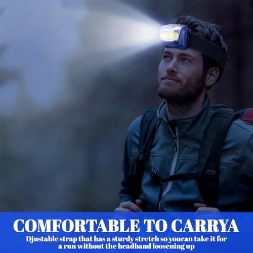 Macarrie 30 Pack LED Headlamps Bulk, Ipx4 Waterproof 3 Modes, Orange — view 4