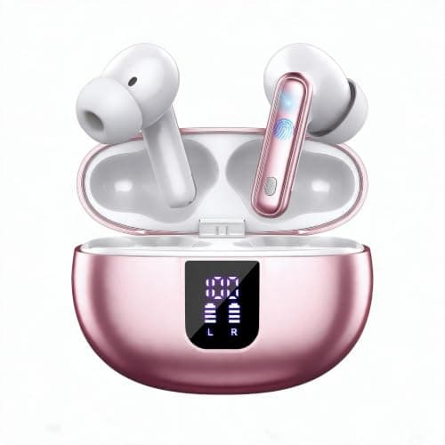 EUQQ Wireless Earbuds, Bluetooth 6.1 Hi-Fi Bass Stereo, 6 ENC Mics